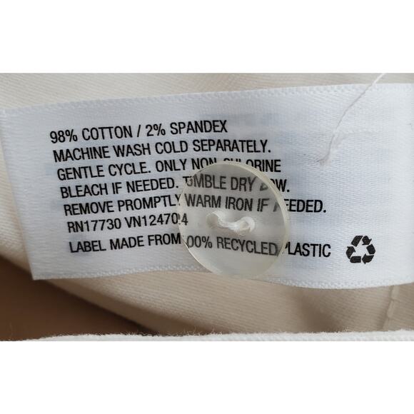 Prologue High-Rise Cropped Wide Leg Pants Off-White W Pockets Womens Size 14 New - Picture 7 of 8